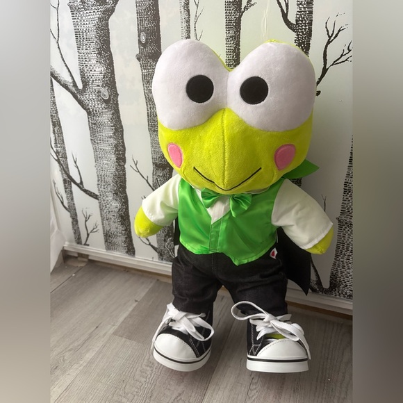 Rare Build A Bear Keroppi Plush 2023 Hello Kitty & Friends + Outfit NWOT - Picture 14 of 14